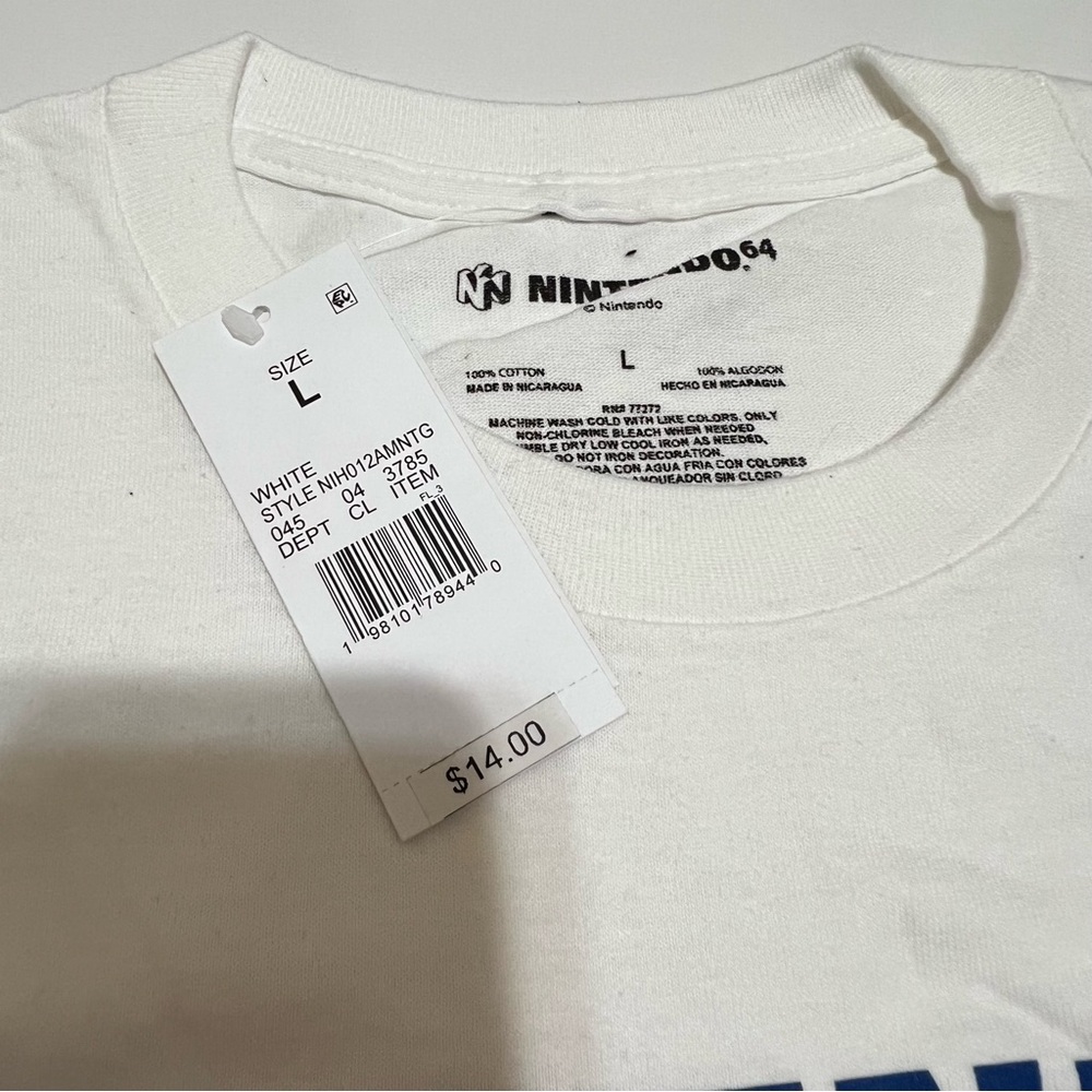 NWT Nintendo 64 Short Sleeve Graphic T-Shirt Size L - Picture 4 of 4